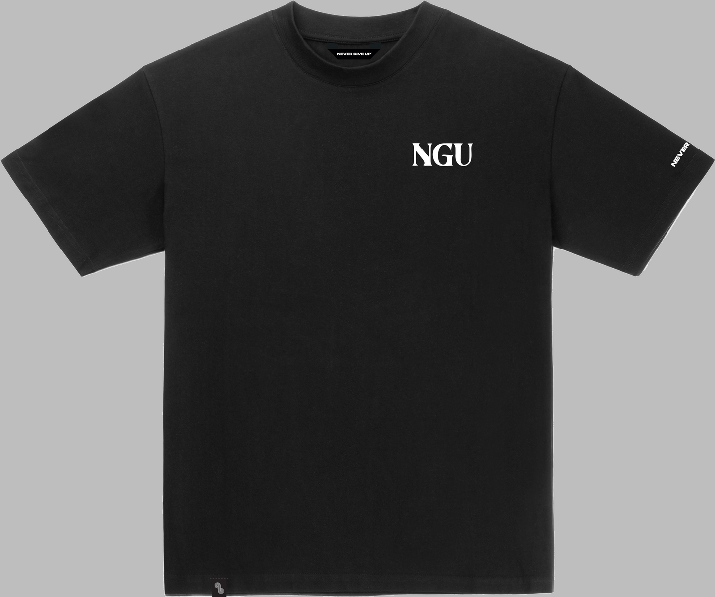 Quote T-shirt black "no risk no story"