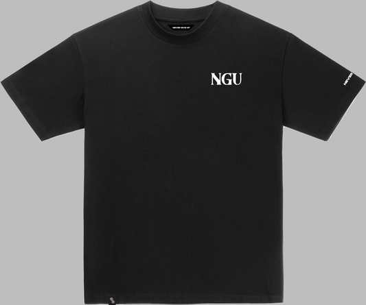 Quote T-shirt black "no risk no story"