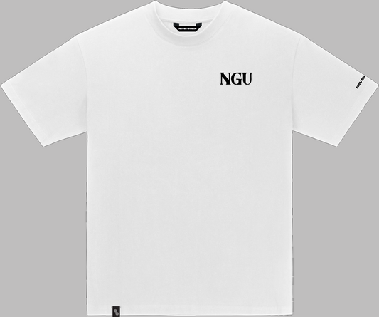 Quote T-shirt white "no risk no story"
